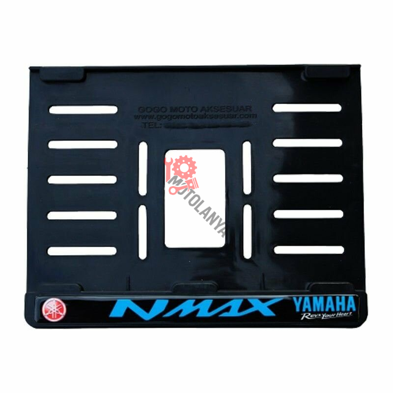 YAMAHA NMAX UYUMLU NMAX 1 PLASTİK (15x24 cm) KIRILMAZ PLAKALIK ''MAVİ YAZI''