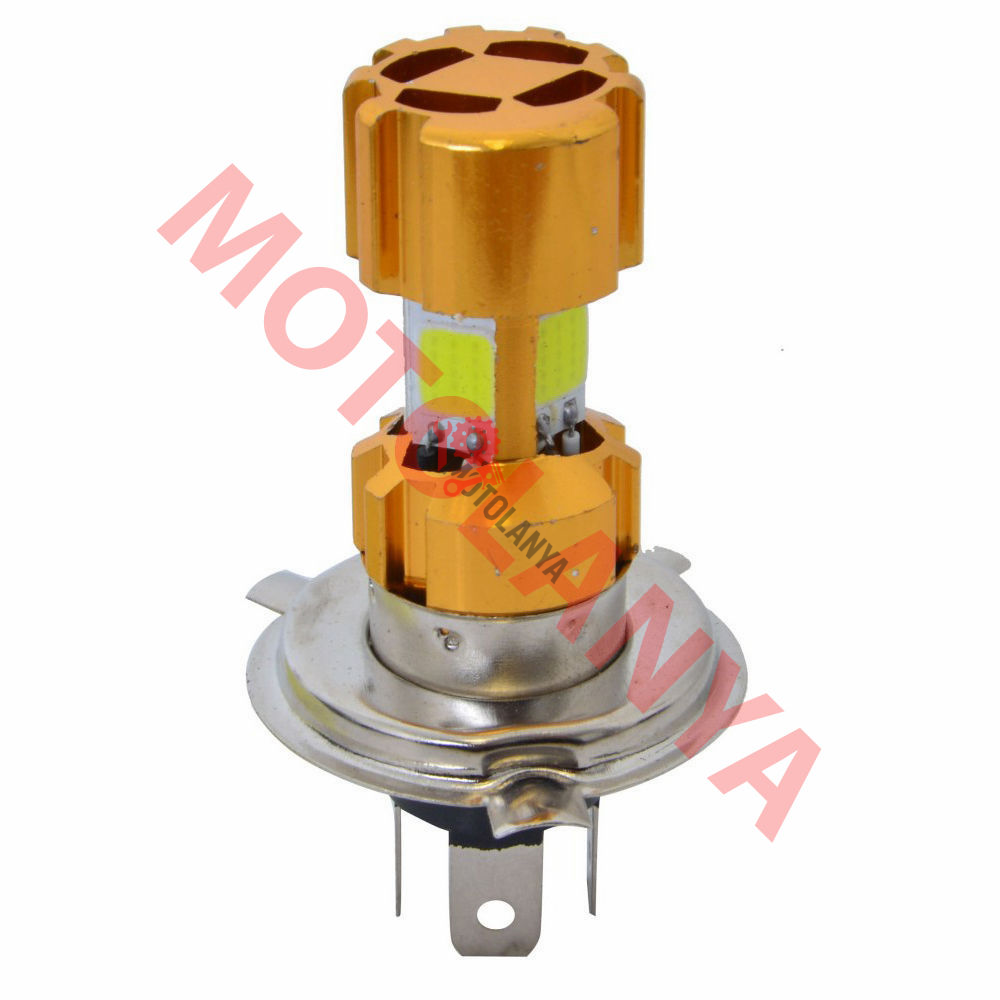 ÖN FAR AMPUL ITEM-1 H 4 TİPİ [4COB H/L 12/24W] KISA-UZUN HUZMELİ LED AMPUL