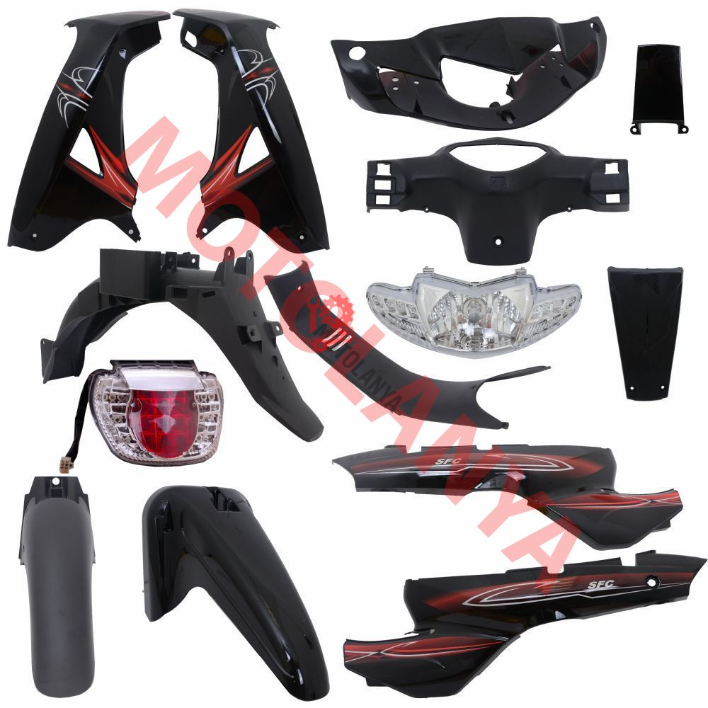 KAPORTA SET [SİYAH] [FAR+STOP+SİNYAL DAHİL] MONDIAL SFC - SFC MINI