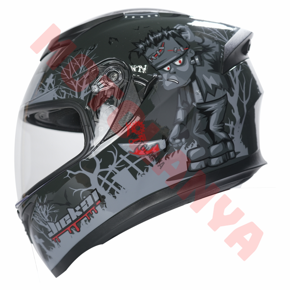 KC-KAPALI VİZÖRLÜ KASK [KC316-1] FRANKENSTEIN'S MONSTER [M]