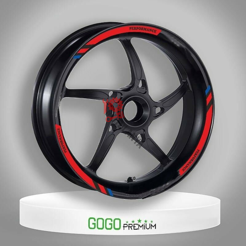 M POWER KIRMIZI HONDA DİO UYUMLU 1 SET JANT ŞERİDİ
