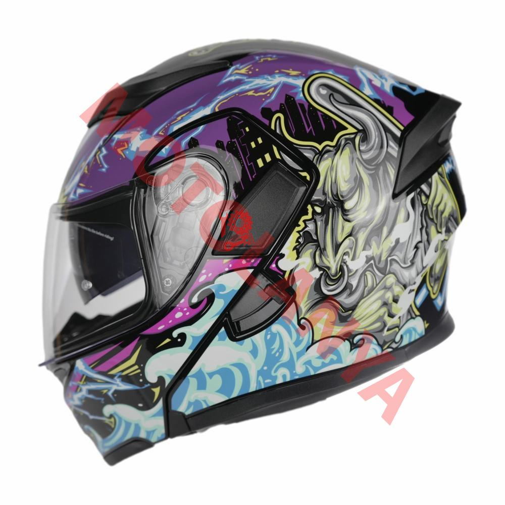 KC - ÇENE AÇILIR VİZÖRLÜ KASK [KC902] [BIG MONSTER] [XL]