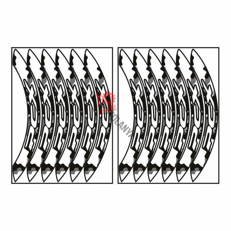 BEYAZ ASKER DESEN GENİŞ - HONDA PCX UYUMLU 1 SET JANT ŞERİDİ