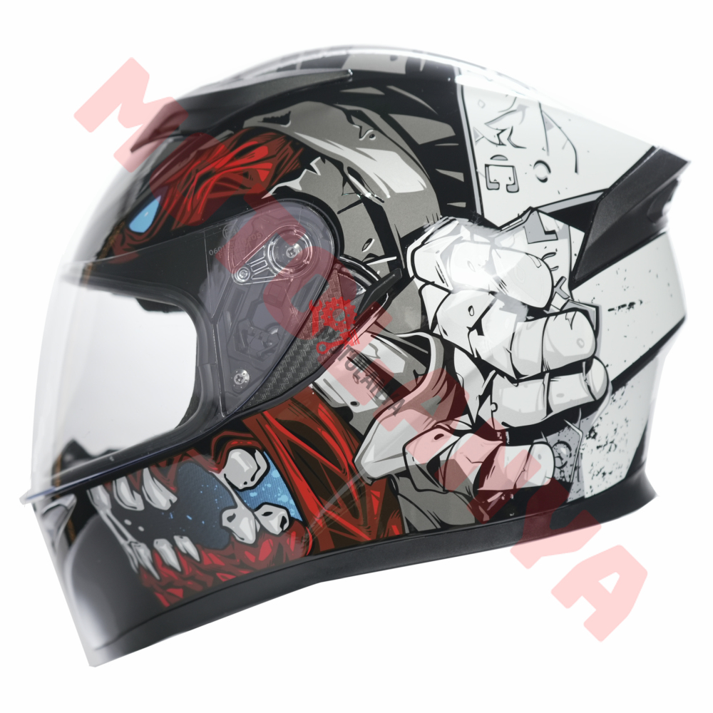 KC-KAPALI VİZÖRLÜ KASK [KC316-1] KURU KAFA [XL]
