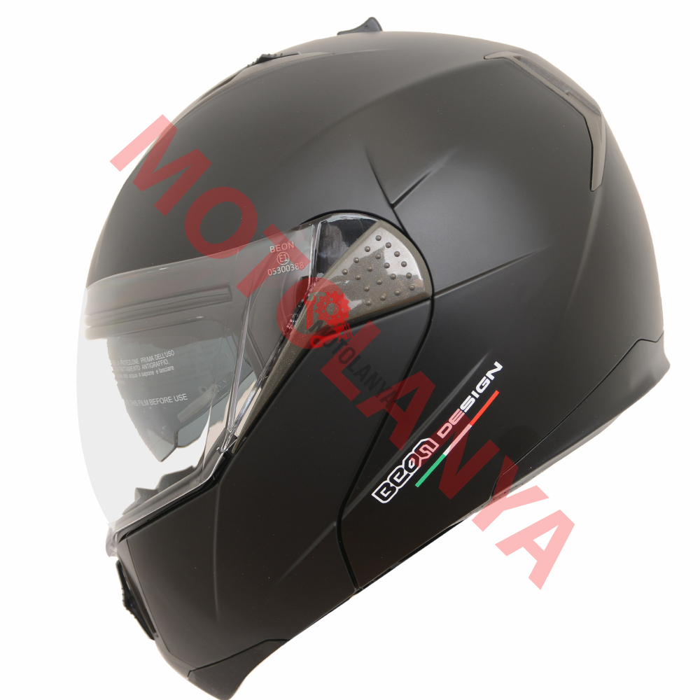 BEON- ÇENE AÇILIR VİZÖRLÜ KASK [B700] [MAT SİYAH] [XL]