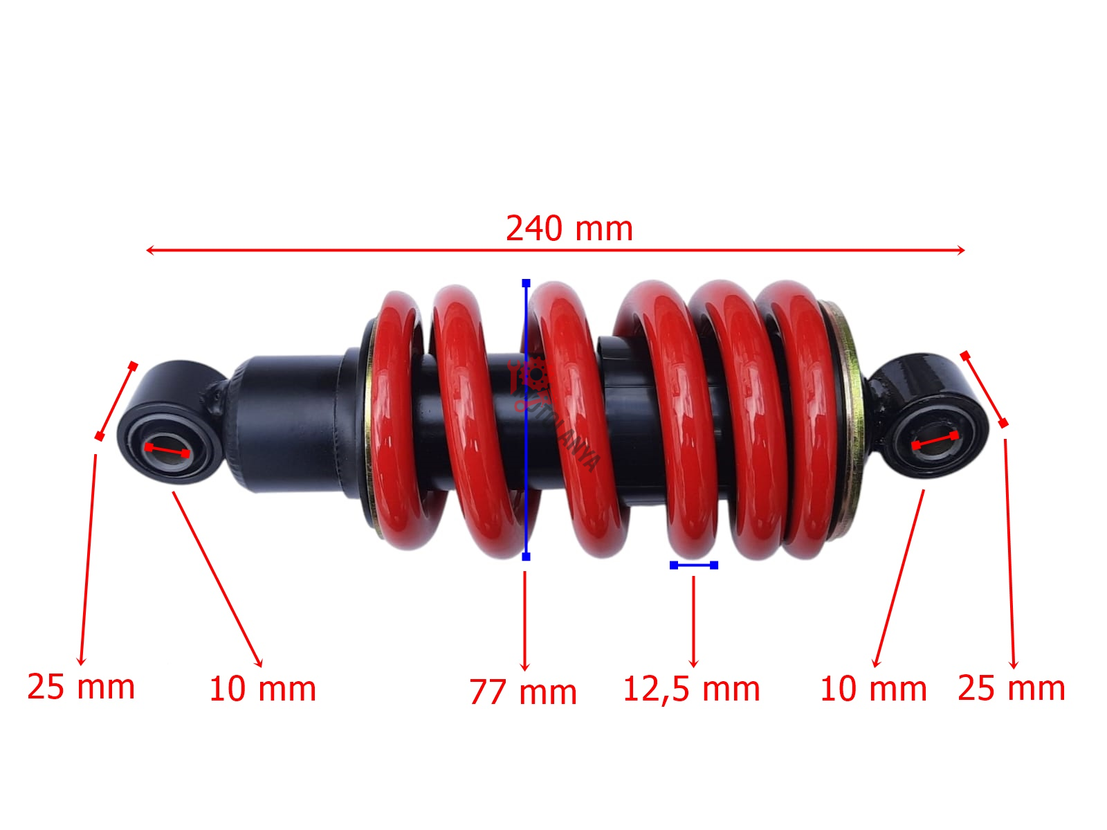 CUB AT110 SPORT ARKA AMORTİSÖR 24 cm