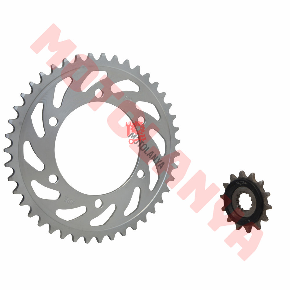 ÖN/ARKA DİŞLİ SETİ ''14T / 43T - 520'' [ R25 - MT25 ] - YAMAHA