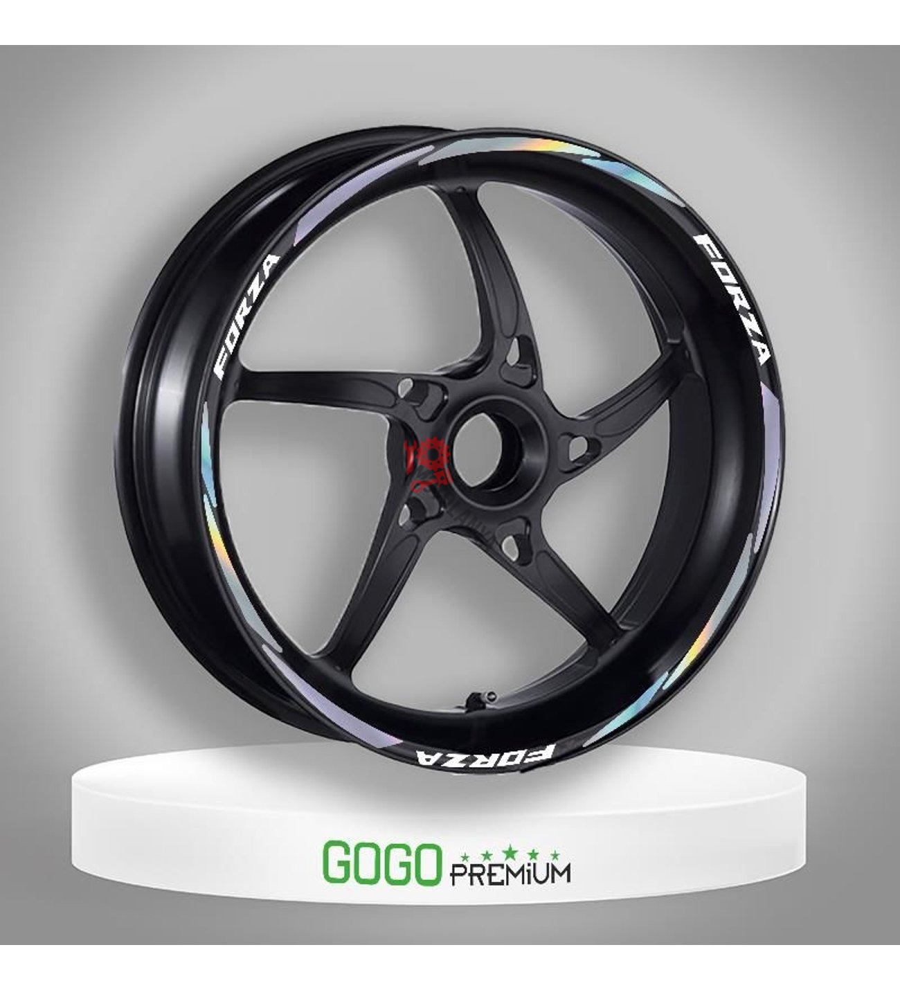HOLOGRAMLI HONDA FORZA UYUMLU 1 SET JANT ŞERİDİ