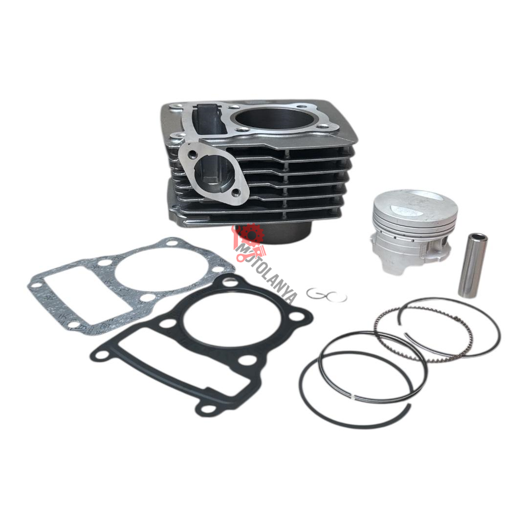 Silindir Set ''150cc/62mm'' [ Perno:13/Boy:69mm/Renk:Füme - MH Drift/MR 150 Vulture/MC-X 150 ] - MONDİAL