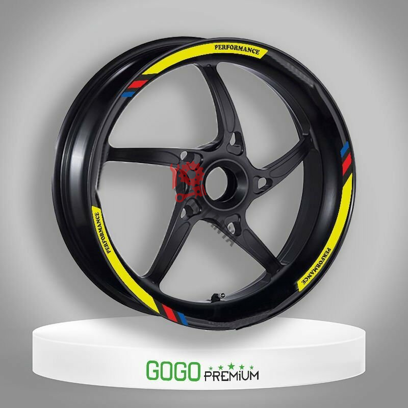 M POWER FLORASAN SARI HONDA PCX UYUMLU 1 SET JANT ŞERİDİ