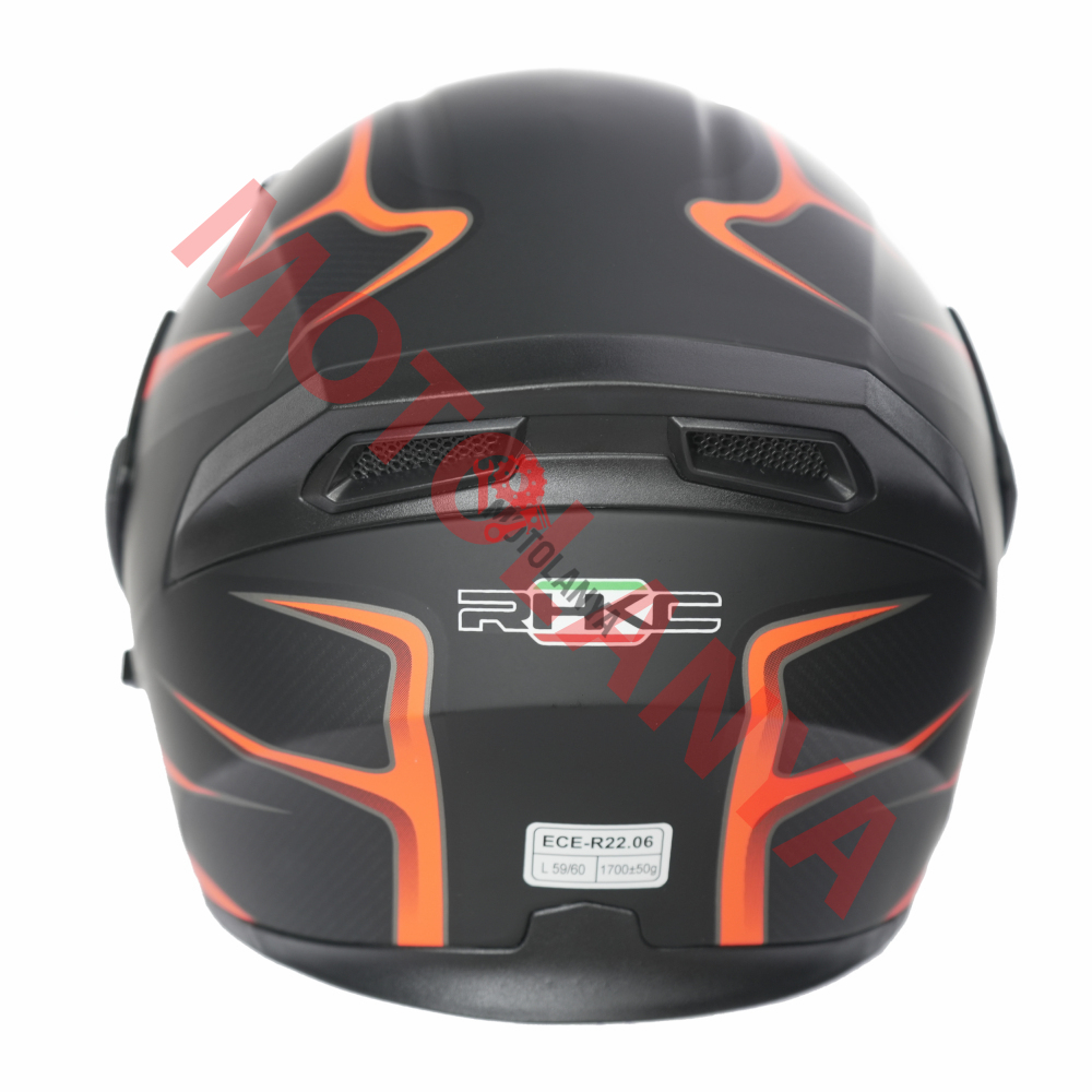 KC-ÇENE AÇILIR VİZÖRLÜ KASK [KC902] SİYAH - KIRMIZI [M]