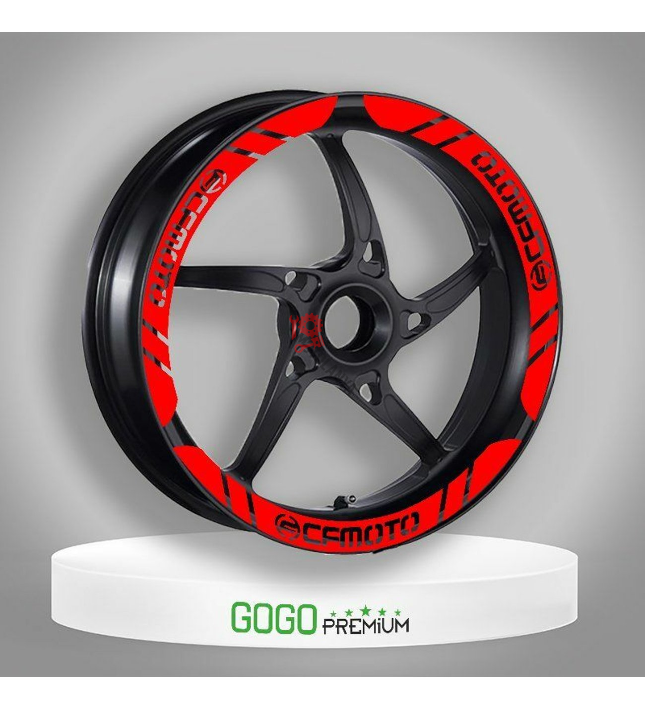 CF MOTO UYUMLU KIRMIZI 1 SET JANT ŞERİDİ