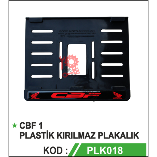 PLAKALIK PLASTİK CBF YAZILI