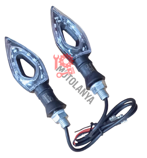 Led Sinyal Lambası ''Sarı Işıklı'' [ Ortası Delikli ] - TAKIM