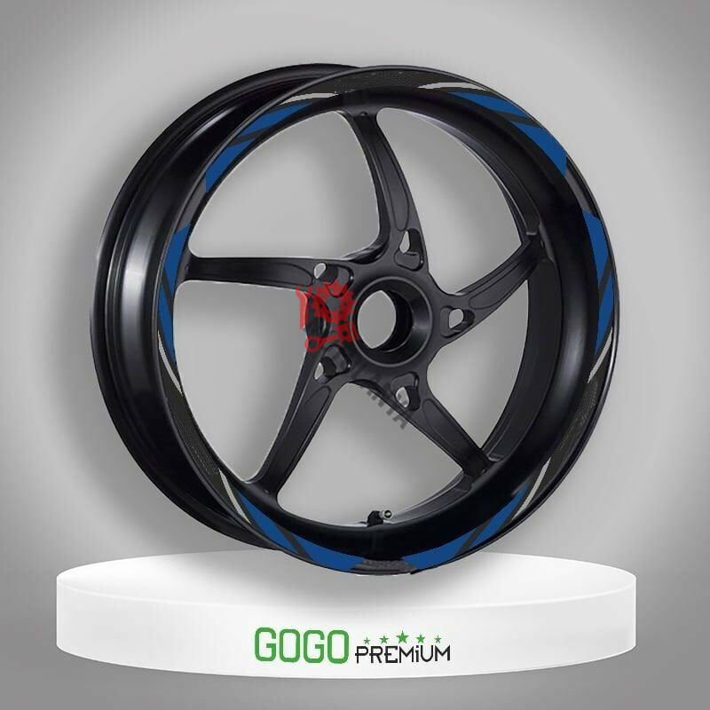 MAVİ REFLEKTÖR BASKI HONDA FORZA UYUMLU 1 SET JANT ŞERİDİ