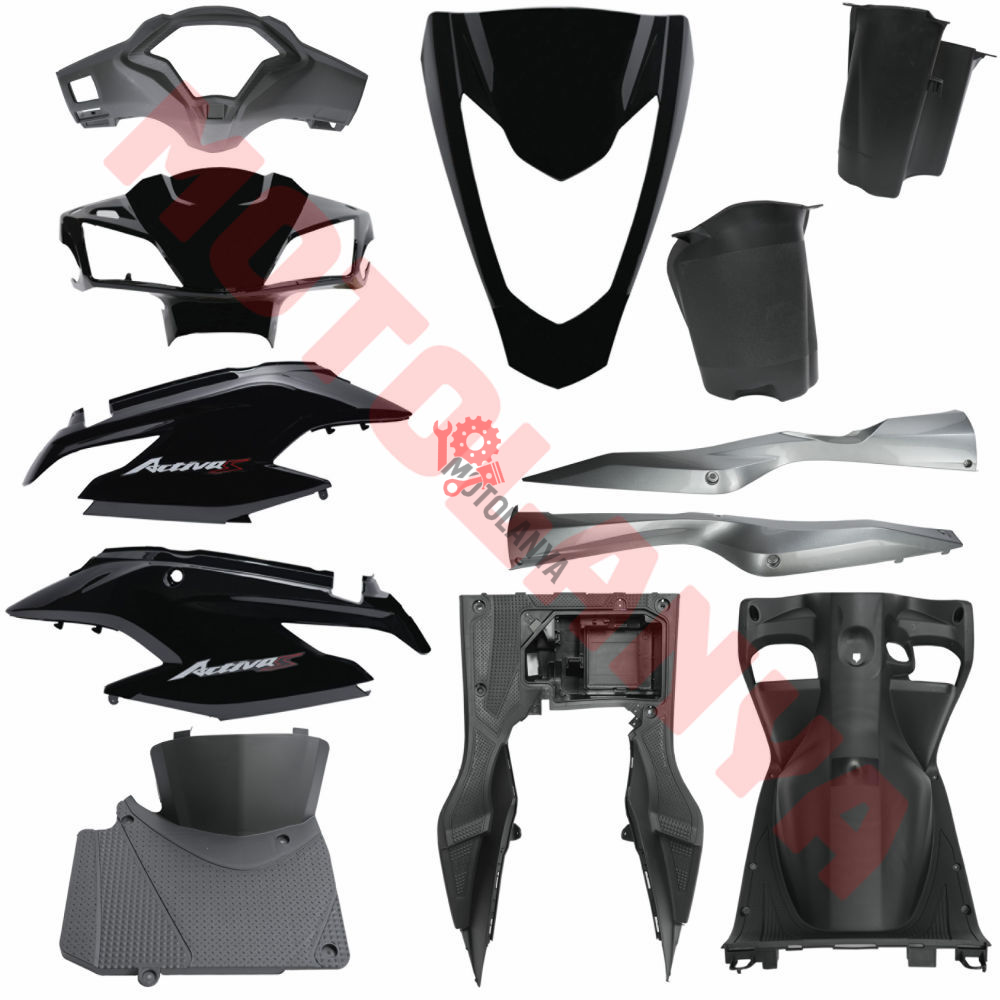 KAPORTA SET ''SİYAH'' ESKİ MODEL [ ACTIVA S ] - HONDA