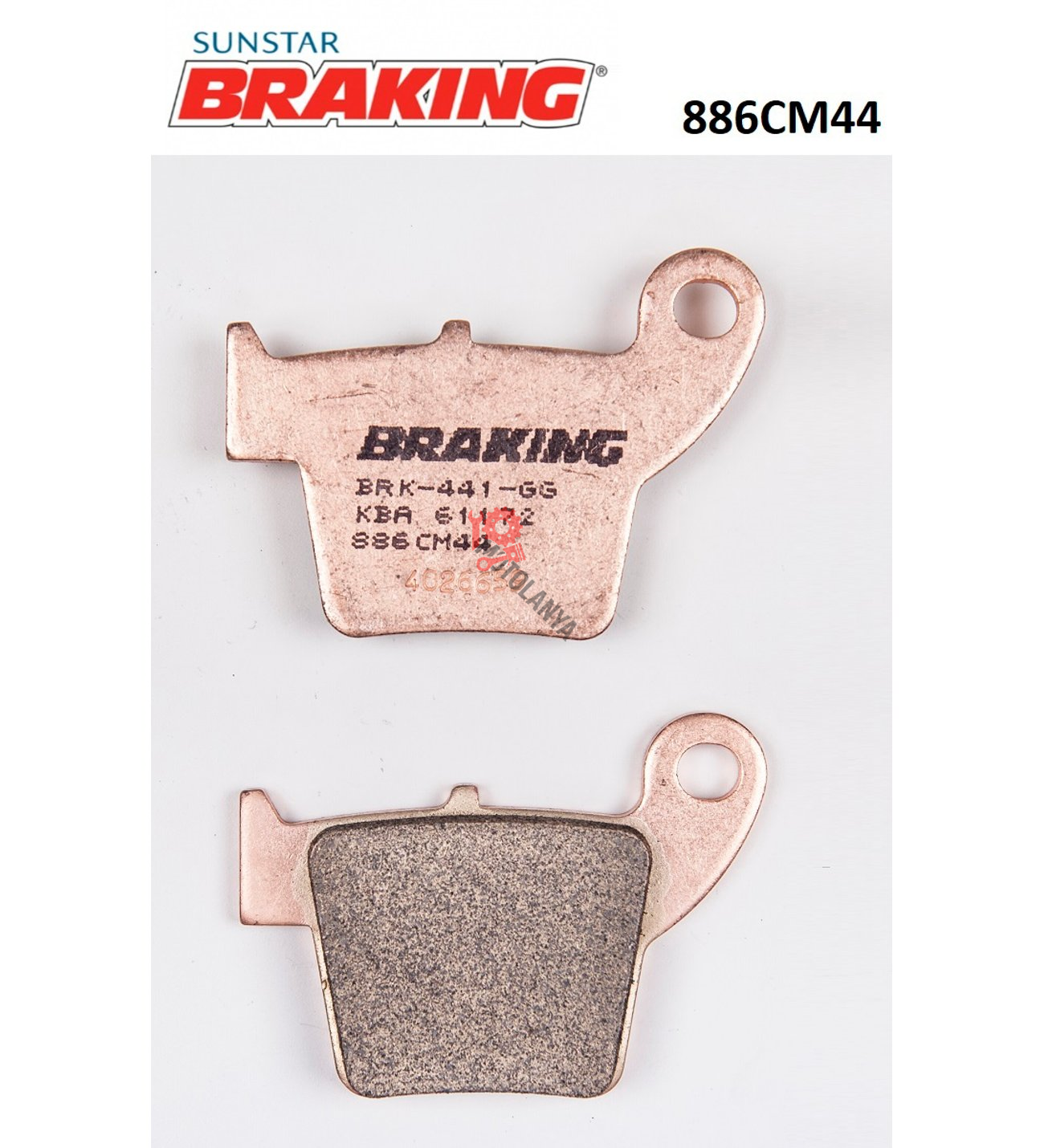 ARKA FREN DİSK BALATASI FA346 A HONDA CRF 250 R(08-09) CRF 250 F(04-08) CRF 450 R(04-08)