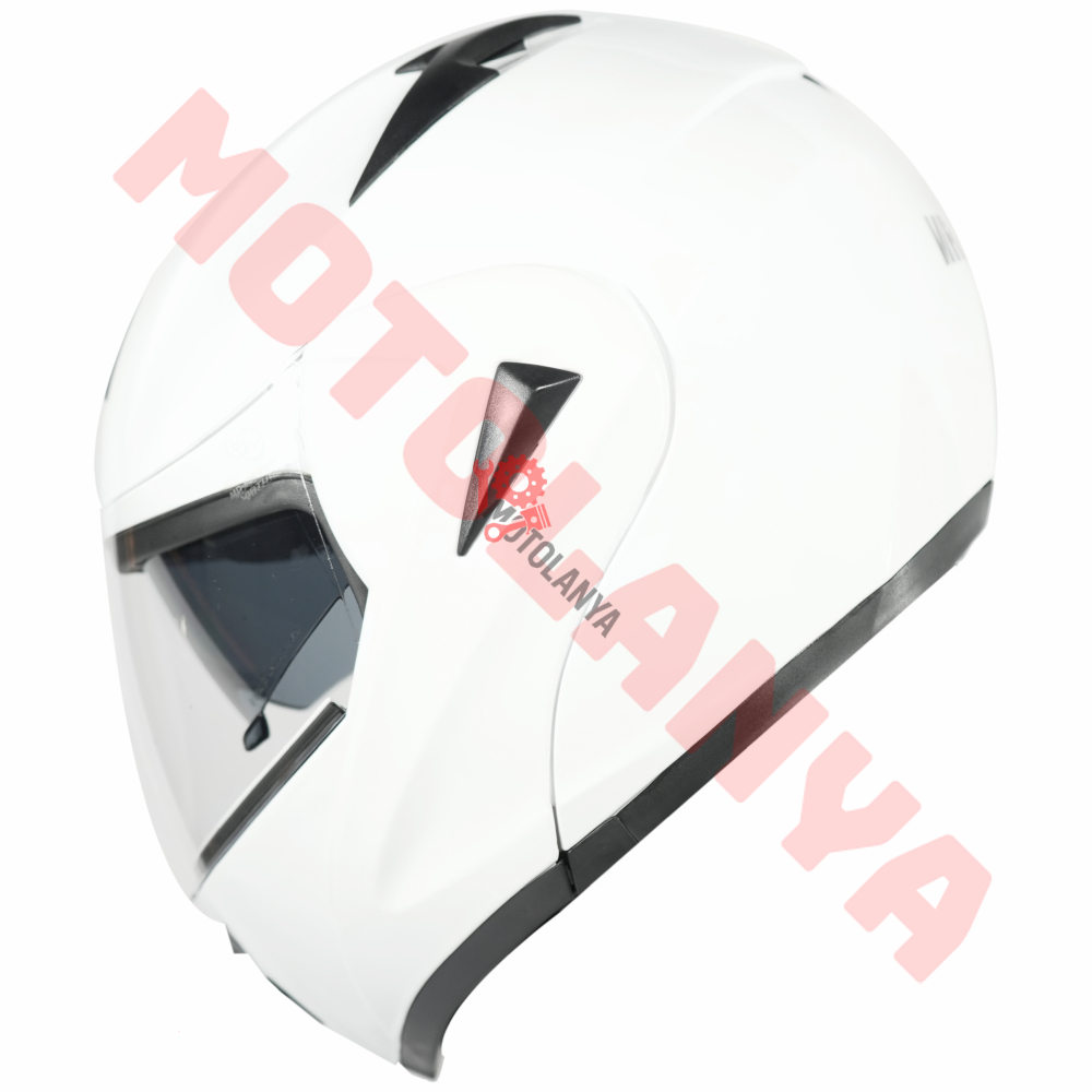 VRT - ÇENE AÇILIR VİZÖRLÜ KASK [MD-808] [BEYAZ] [L]