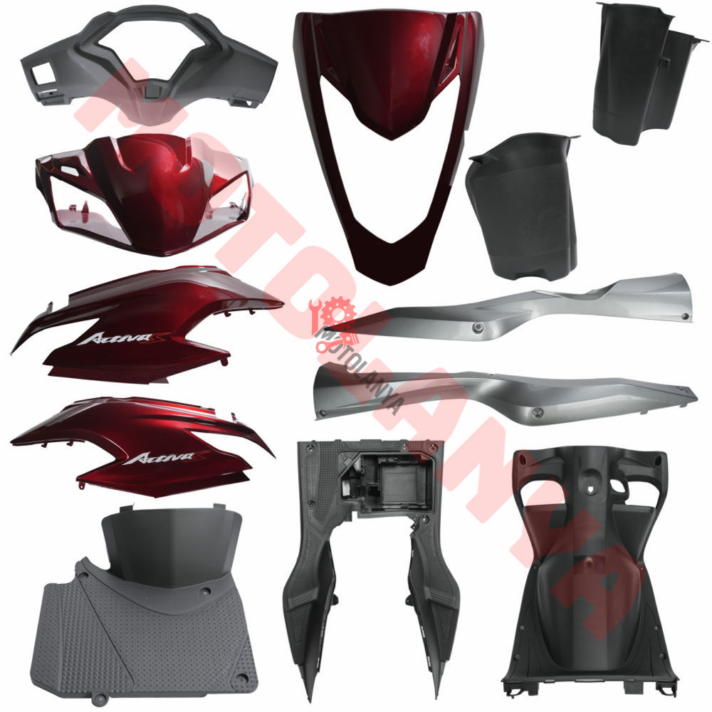 KAPORTA SET ''KIRMIZI'' YENİ MODEL [ ACTIVA S ] - HONDA