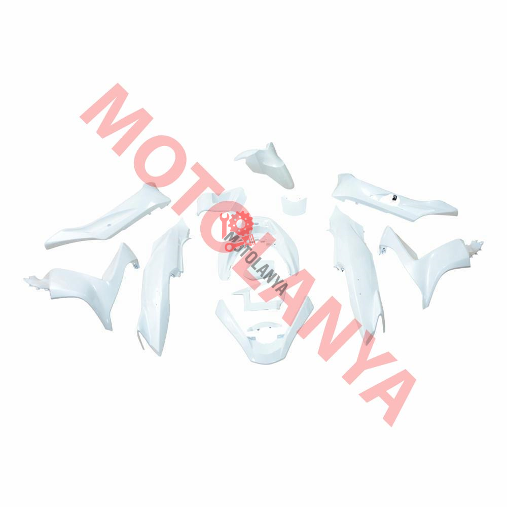 KAPORTA SET ''BEYAZ'' [ PCX 2013/2017 ] - HONDA sol sağ torpi sol marşpiyel çıktı içinden
