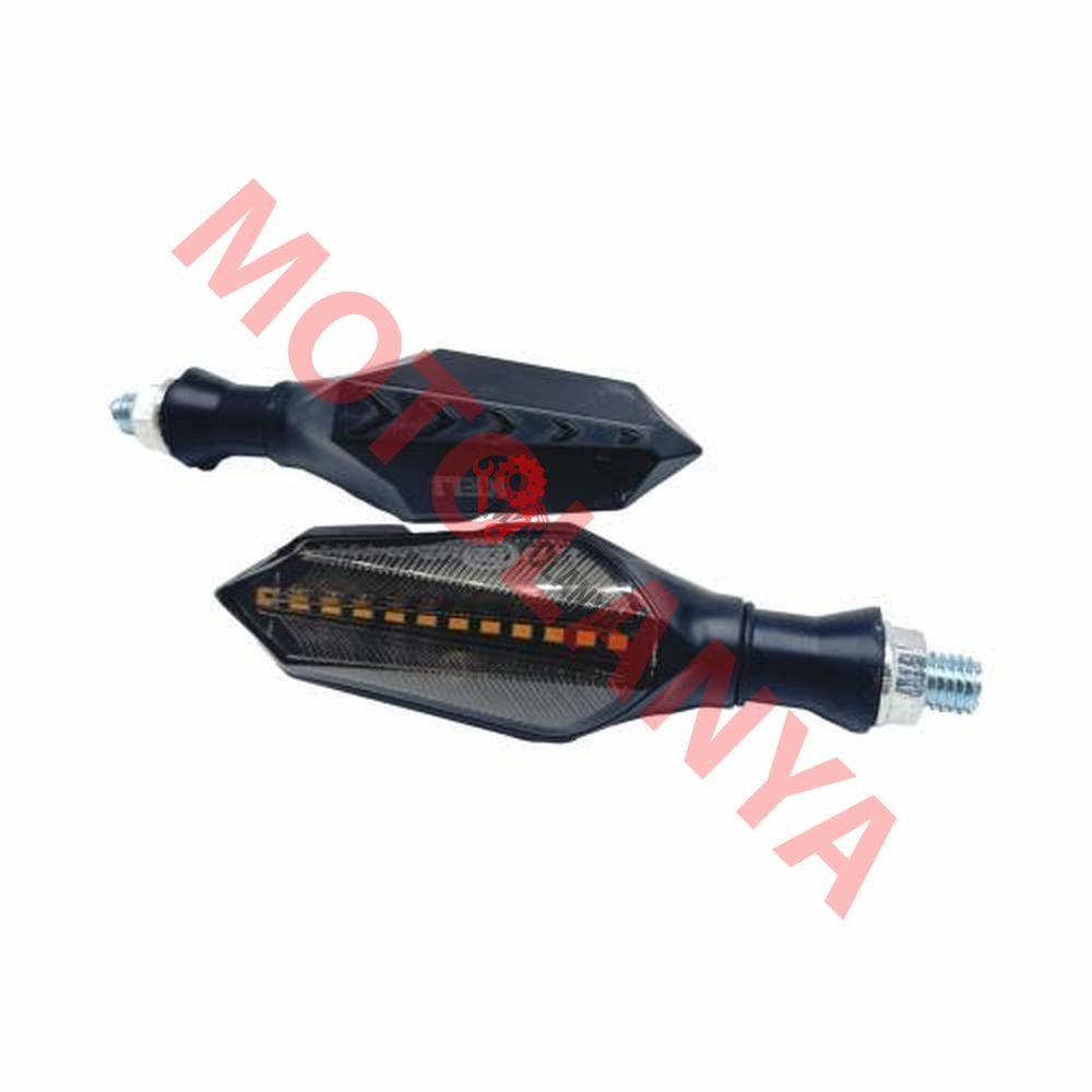 LED SİNYAL 2 FONKSİYONLU [SARI KAYAN LED - MAVİ PARK] [TAKIM]