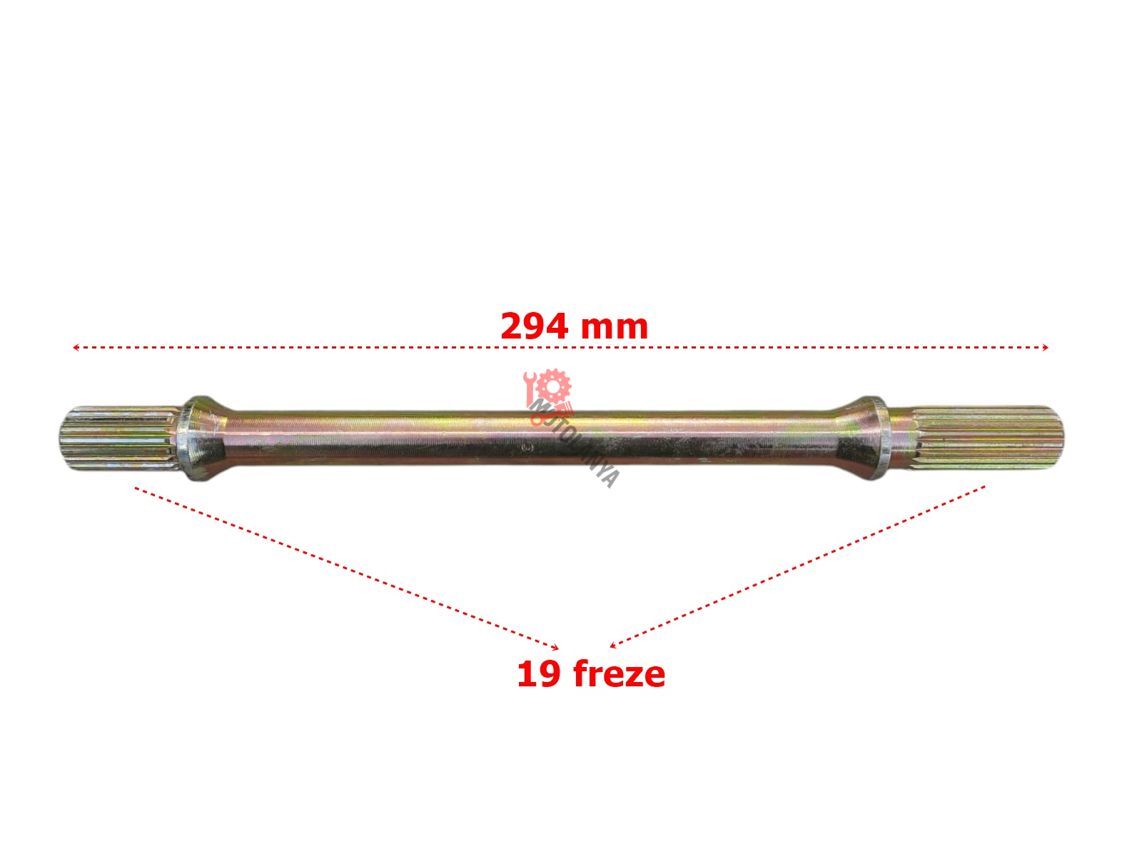 ATV KUBA X VOLF 300 - ARKA ŞAFT MİLİ ''19-19 FREZELİ 294mm''