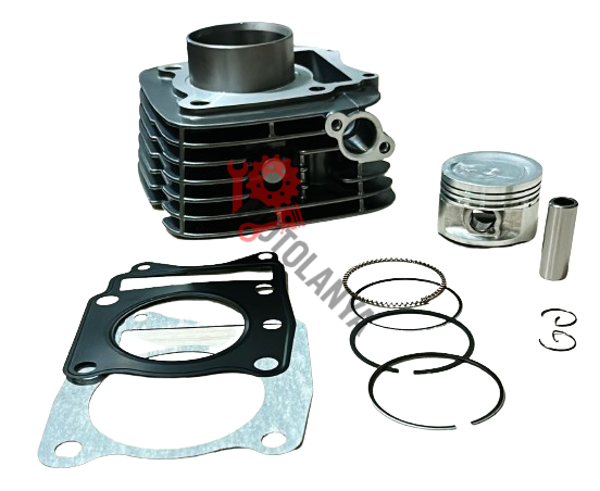 Silindir Set ''150cc/57mm'' [ Perno:15/Boy:72mm/Renk:Füme - Apache 150 ] - TVS