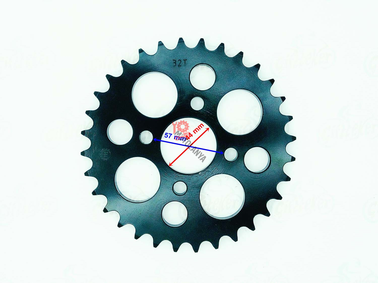ATV KANUNİ ARKA DİŞLİ 530-32T İÇ 44 mm 4 DELİKLİ IND ÖM