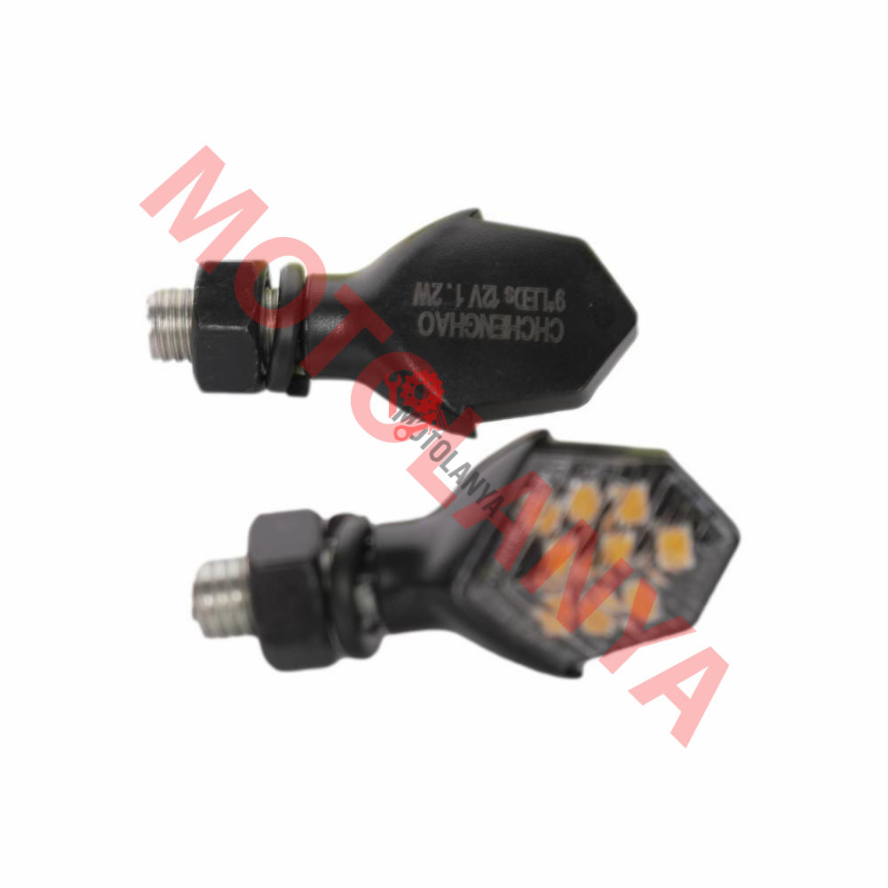LED SİNYAL [SARI IŞIK] [TAKIM] SİYAH [1069]