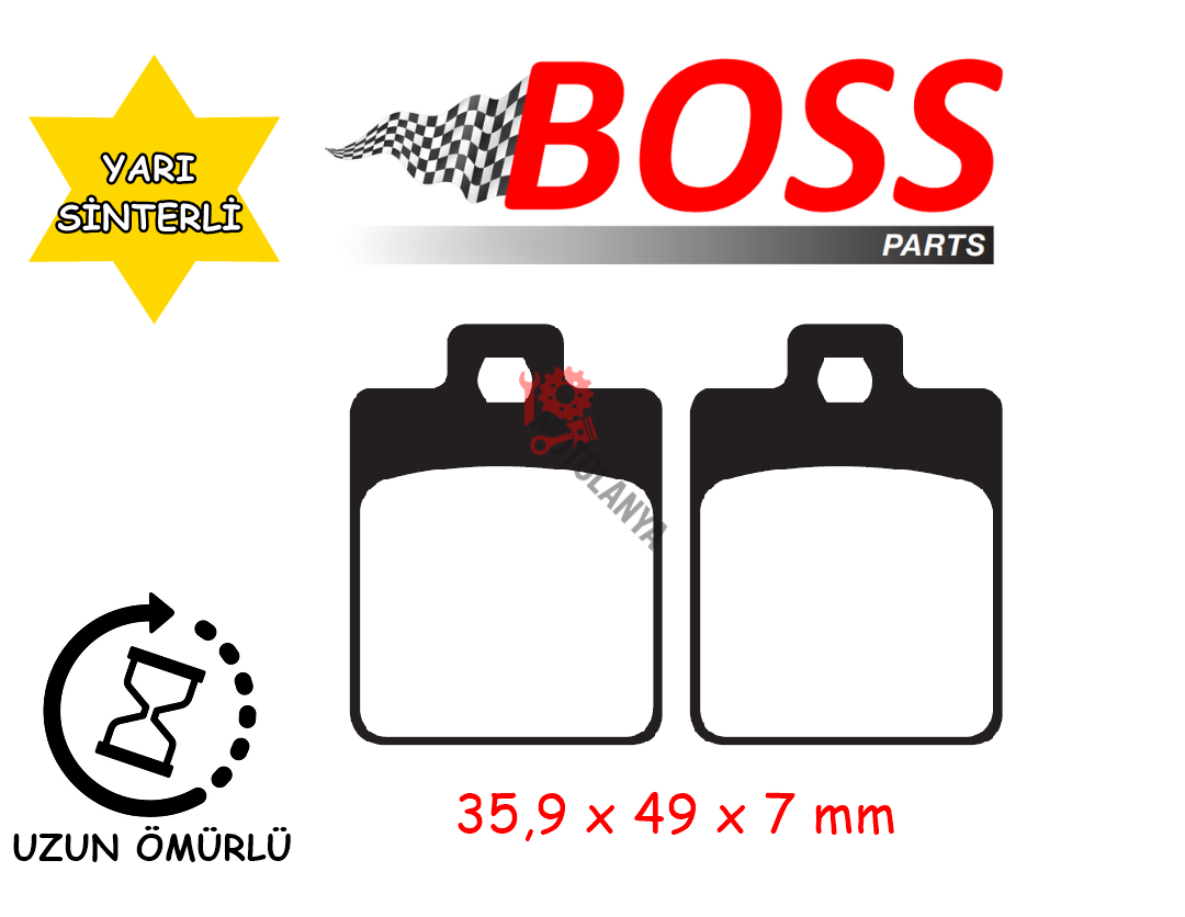7SYM1006-20-260-M ARKA FREN DİSK BALATASI FA260 MTK SYM FIDDLE III 200İ SYMPHONY 125-200 JET 14 200İ PEUGEOT