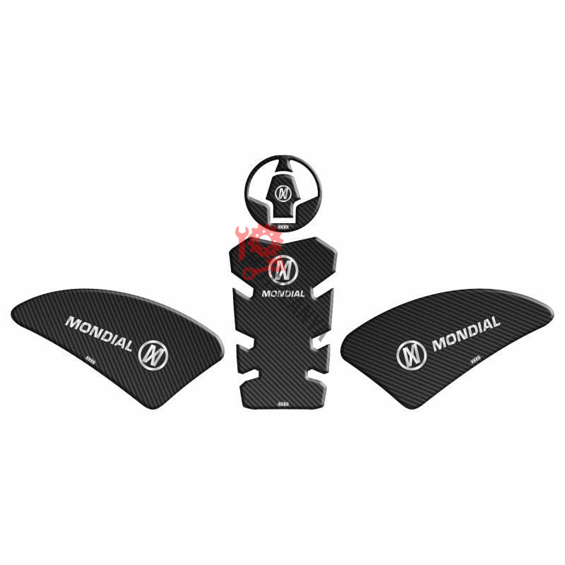 MONDİAL MH DRİFT L 125 2019 - 2024 UYUMLU Tank Pad ''BEYAZ/SİYAH'' 001