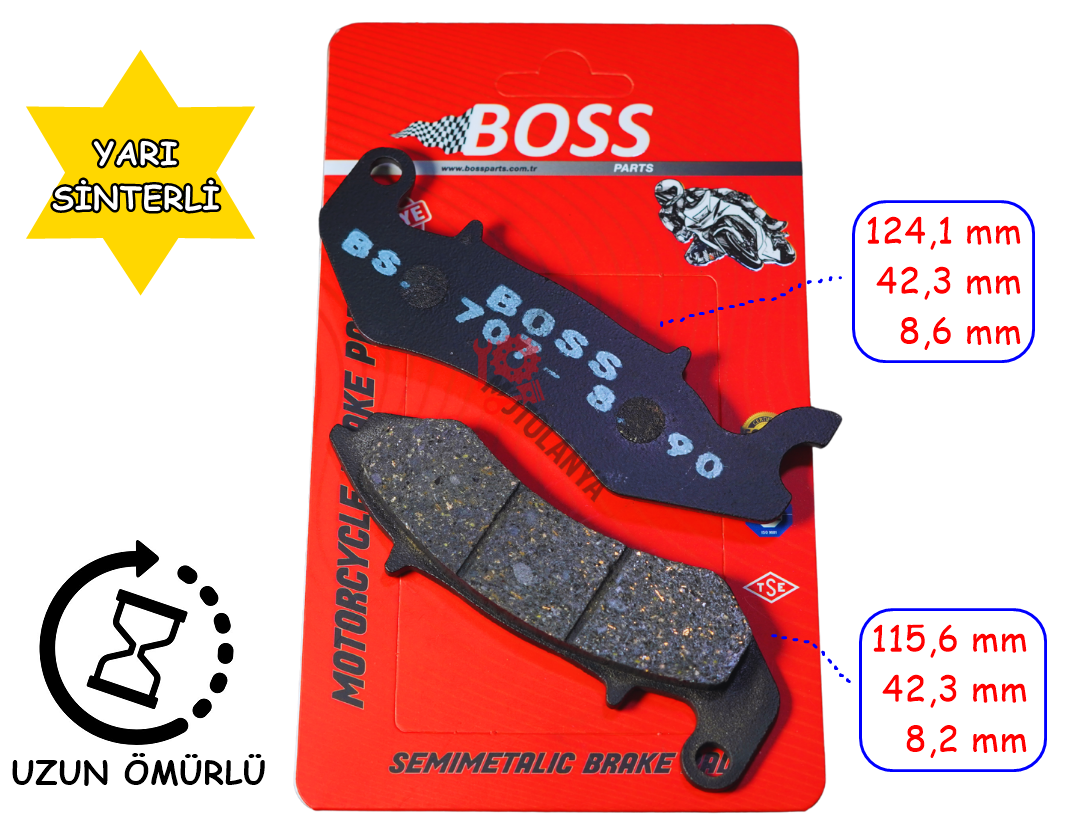 RKS SRK125 ÖN FREN DİSK BALATASI EM BOSS FA707