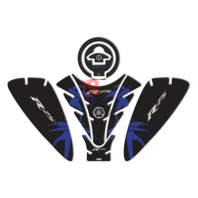 YAMAHA R25 2019 - 2024 UYUMLU TANK PAD SET ''MAVİ/SİYAH'' 005