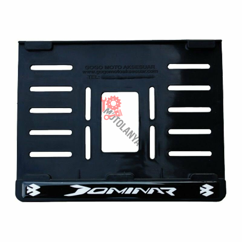 BAJAJ DOMİNAR UYUMLU 3 PLASTİK (15x24 cm) KIRILMAZ PLAKALIK ''BEYAZ YAZI''