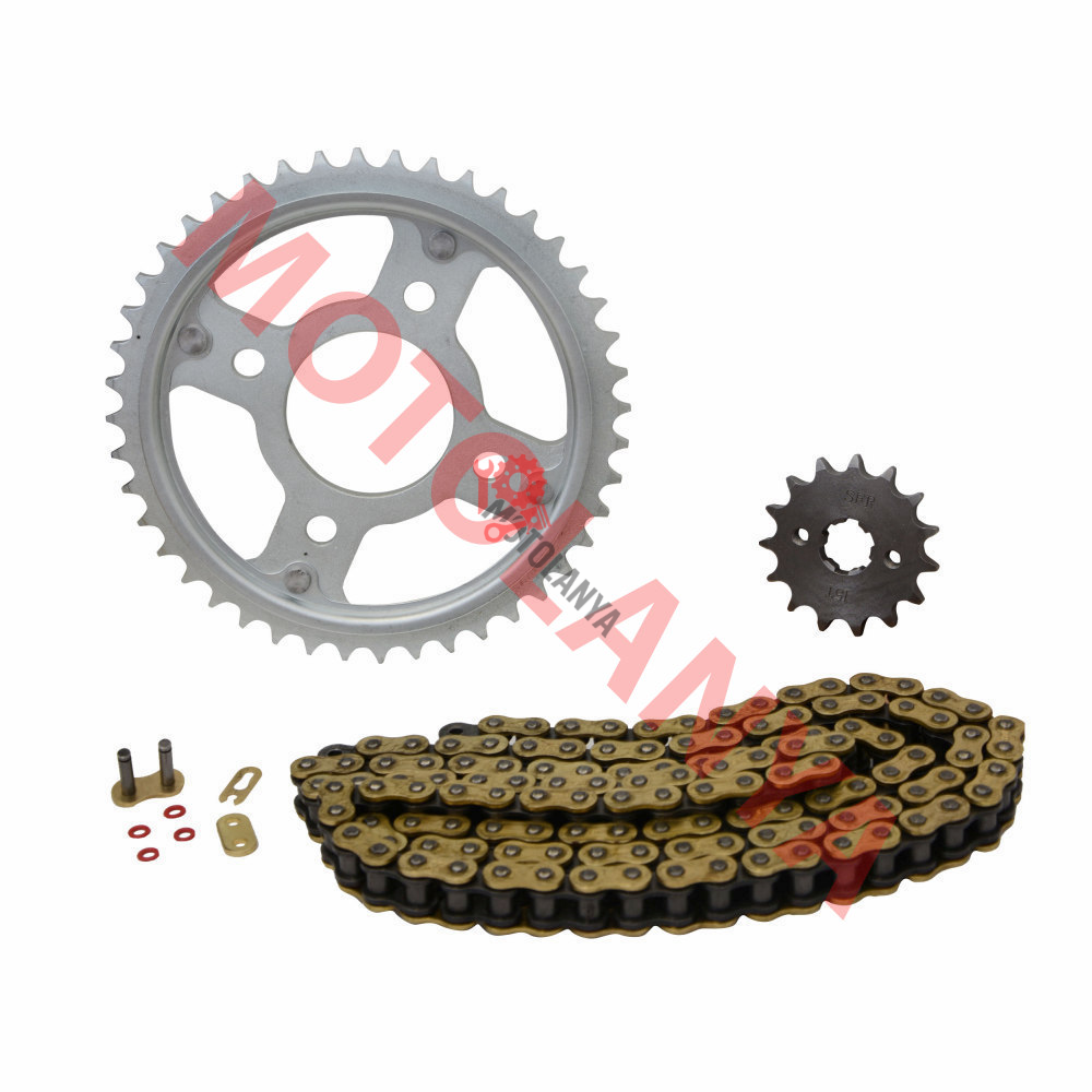 O RİNGLİ ZİNCİR DİŞLİ SET ''GOLD'' [15T/44T] ''428H x 128L'' [ HONDA CBR 125R ] - SFR