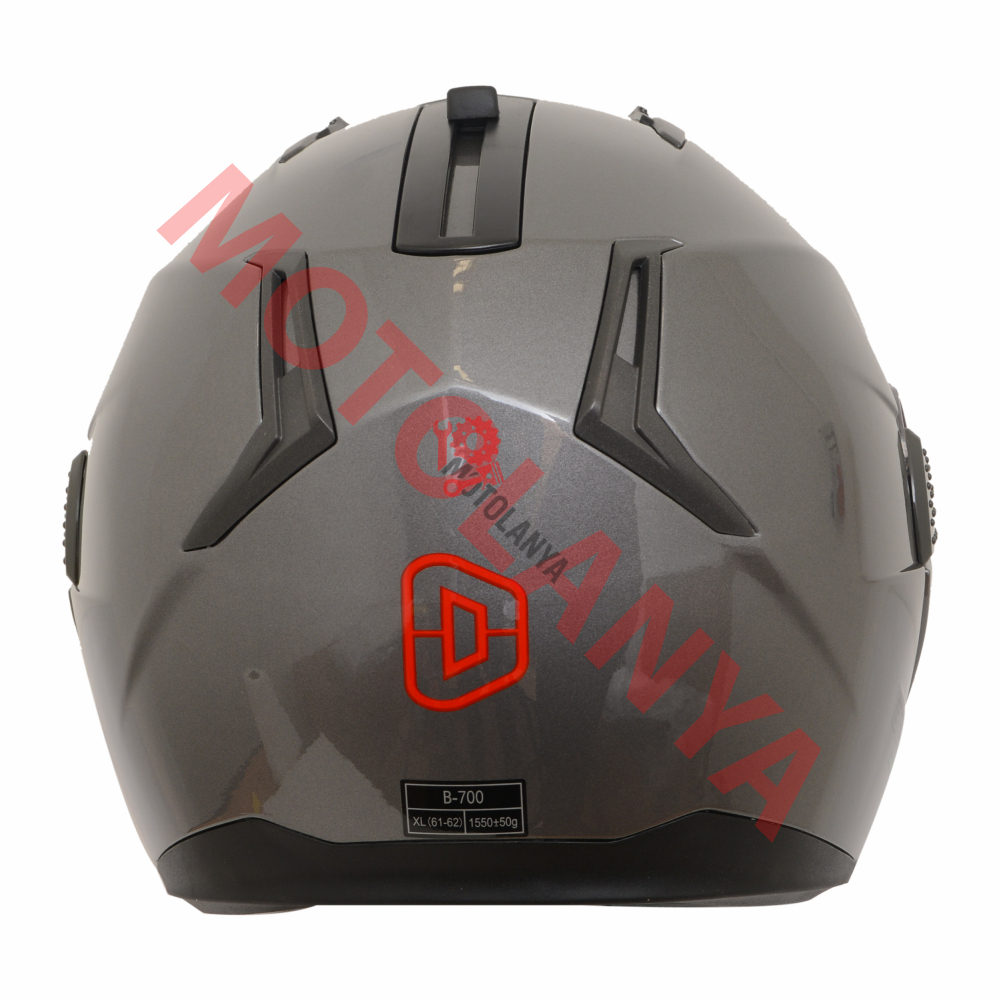 BEON- ÇENE AÇILIR VİZÖRLÜ KASK [B700] [MAT GRİ] [XXL]