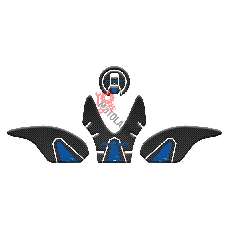 RKS R250 2022 - 2024 UYUMLU TANK PAD SET ''MAVİ/SİYAH''