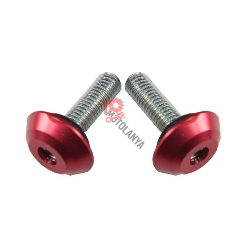GRENAJ VİDASI ''6 mm'' [ 1 PAKET / 15 ADET ] - KIRMIZI