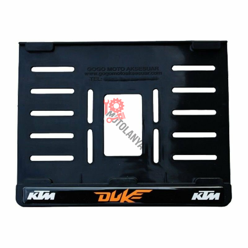 KTM DUKE UYUMLU 1 PLASTİK (15x24 cm) KIRILMAZ PLAKALIK