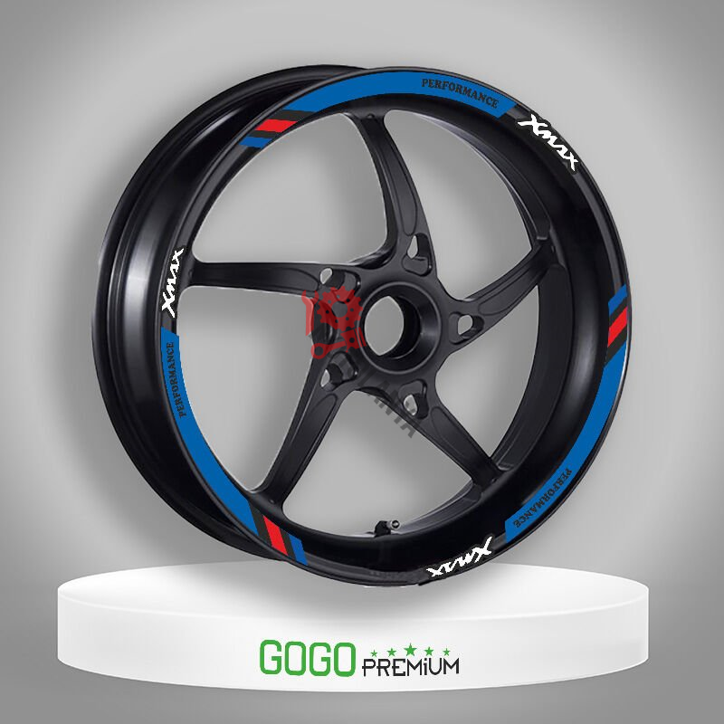 M POWER MAVİ YAMAHA XMAX UYUMLU 1 SET JANT ŞERİDİ