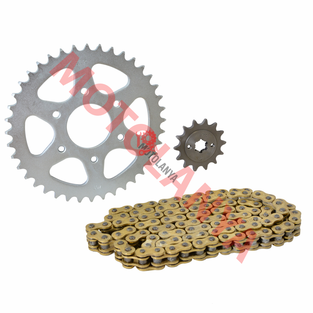 O RİNGLİ ZİNCİR DİŞLİ SET [GOLD] [14T/40T] [520H x 108L] BAJAJ PULSAR RS/NS 200 - SFR