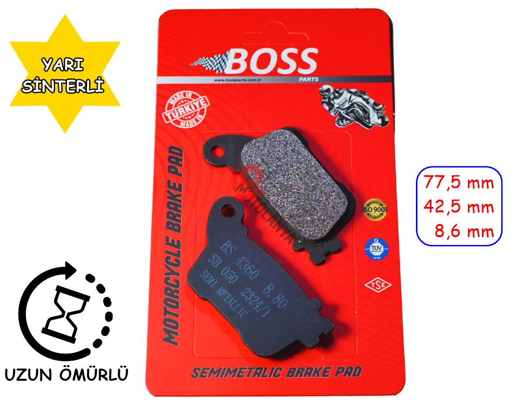 ARKA FREN DİSK BALATA ''BOSS'' SUZUKİ GSX-R GS 1000