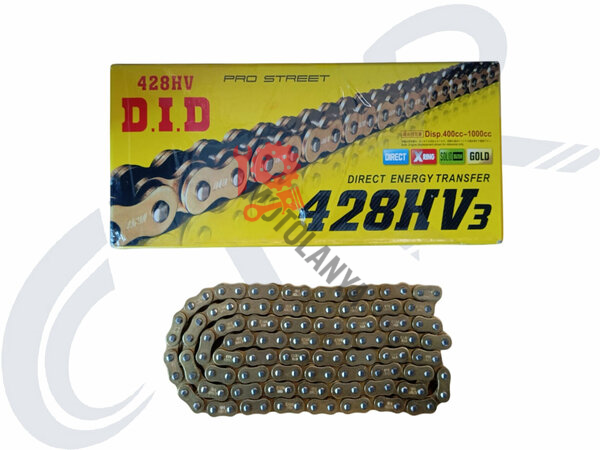 ORİNGLİ ZİNCİR ''428 HO X 128L'' [ GOLD ] - DID