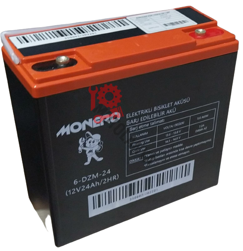 Akü ''180*78*170 mm'' E-BİKE [ 12v - 24Ah DZM ] - MONERO