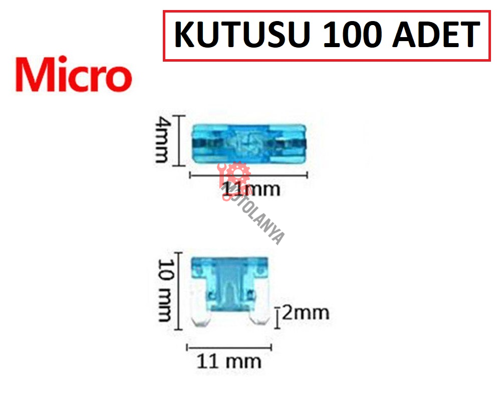 MİKRO BIÇAK SİGORTA 25 AMPER