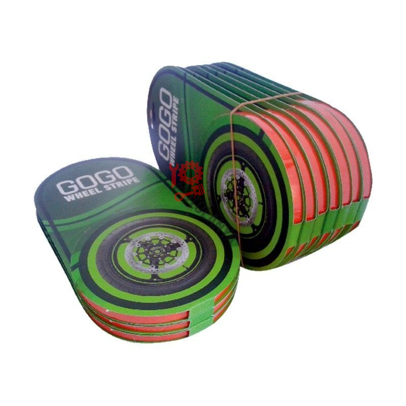 REFLEKTÖR ''KIRMIZI'' 7cm x 7 m LÜKS 1 SET JANT ŞERİDİ