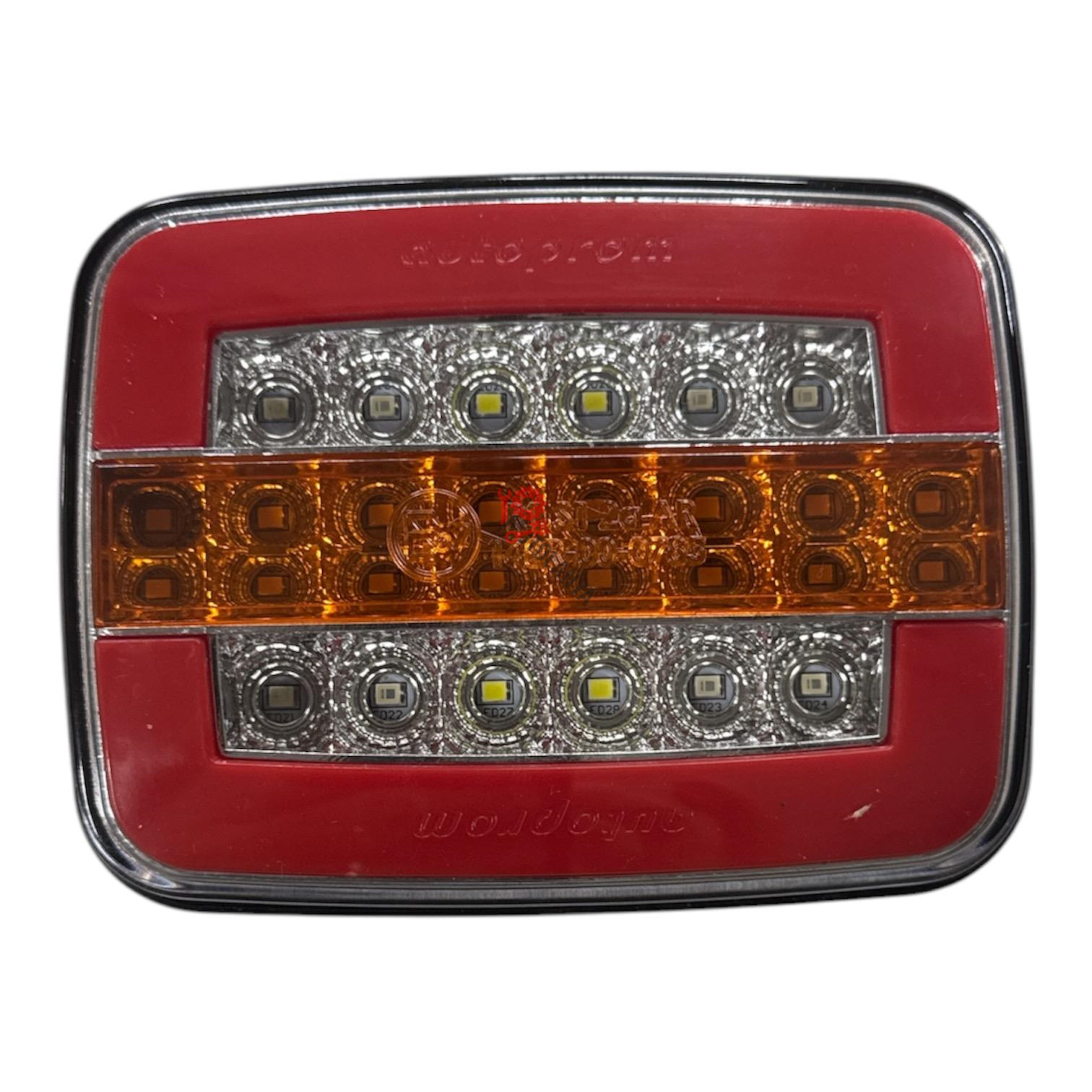 ARKA STOP / SİNYAL / GERİ VİTES LAMBASI KOMPLE [ 24 V NEON ] - E BİKE