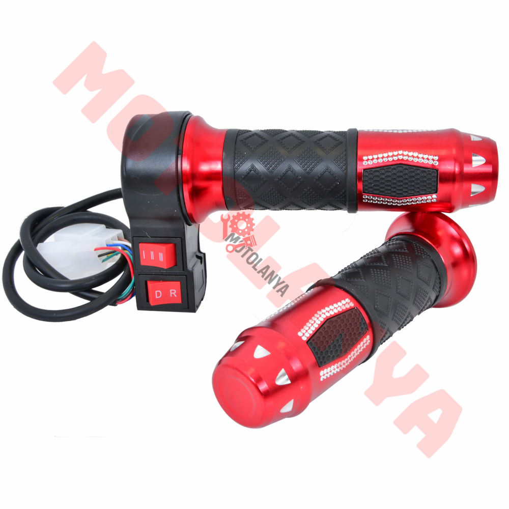 GAZ KOLU TAKIM ''KIRMIZI'' [ 3 VİTES - İLERİ - GERİ ] - E-BIKE