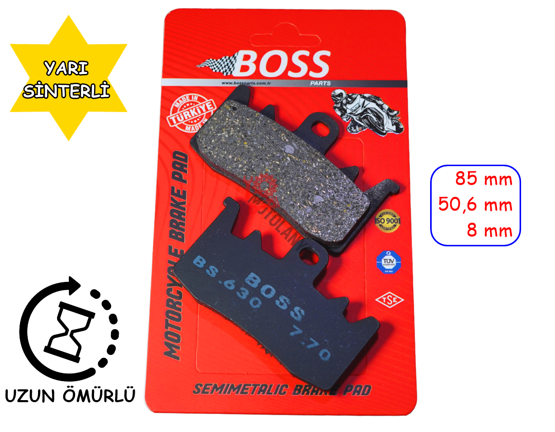 ÖN FREN DİSK BALATASI ''BOSS'' - CF SR450 - BMW S1000 XR - R1200 - DUCATI - TRIUMPH