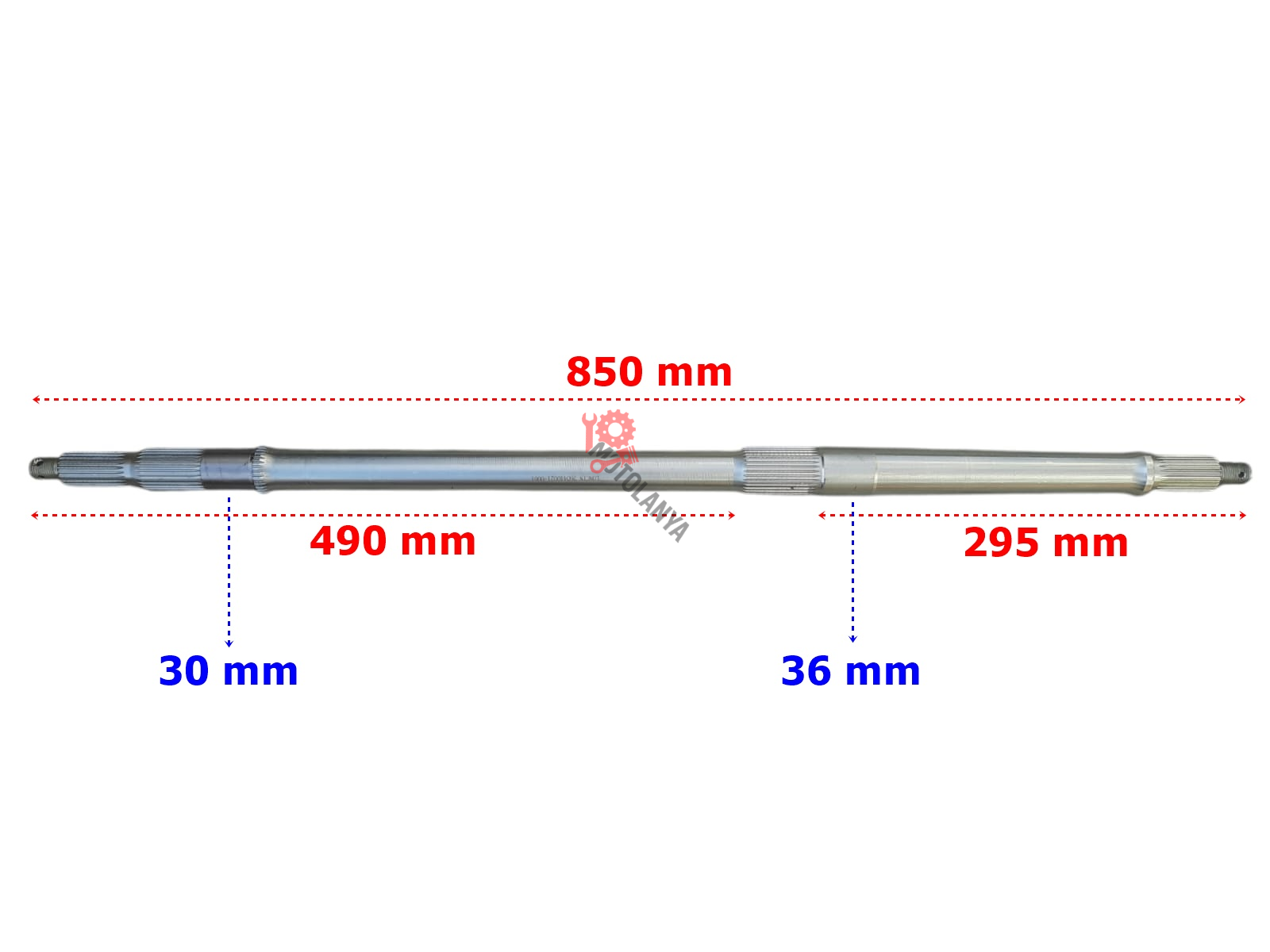 AKS MİLİ KOMPLE ''840mm'' - KUBA TRV 350